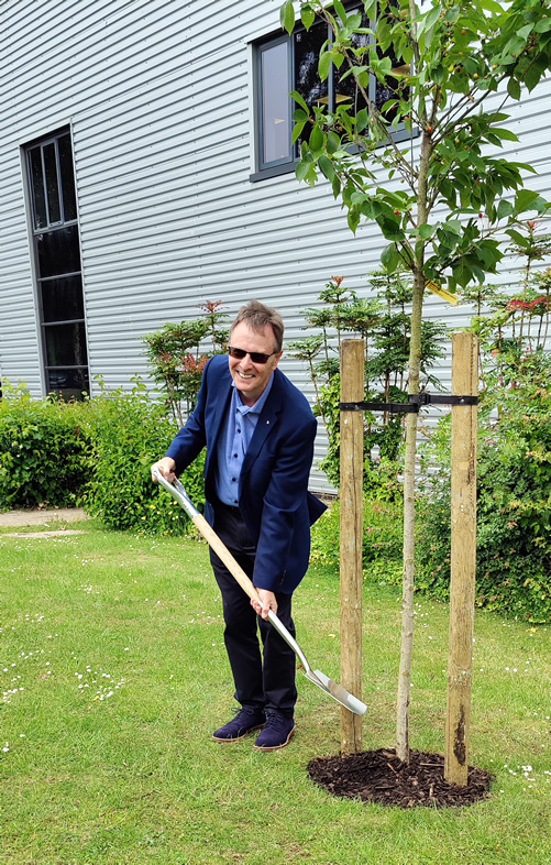 Graham's tree planting